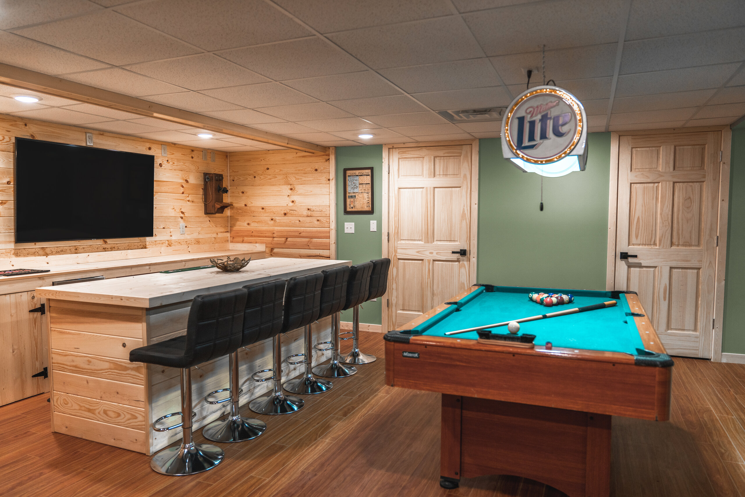Basement & Bunk Room at Nick Lake Lodge