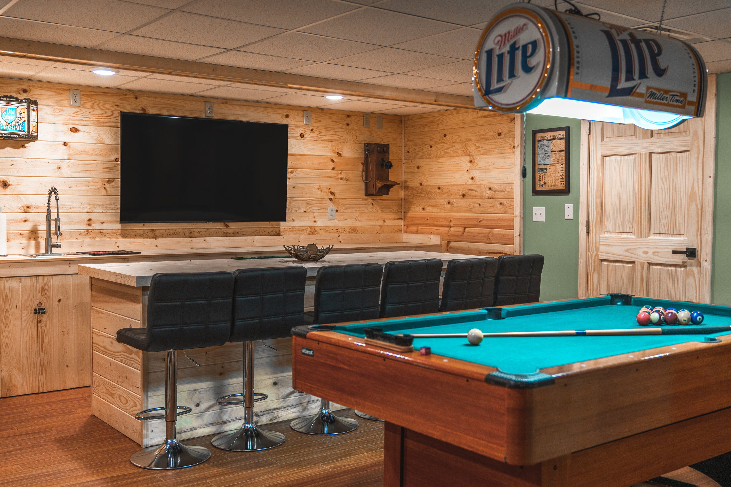 Basement & Bunk Room at Nick Lake Lodge