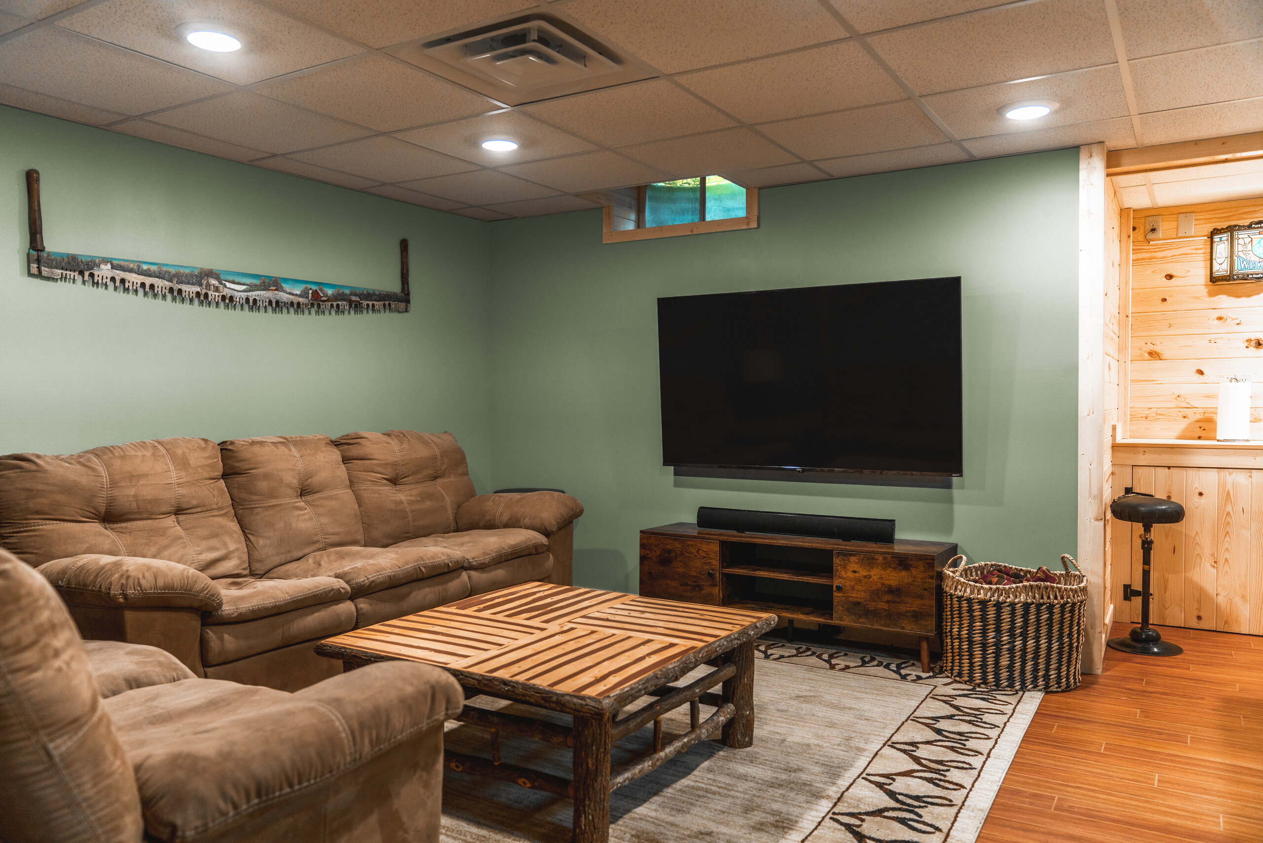Basement & Bunk Room at Nick Lake Lodge