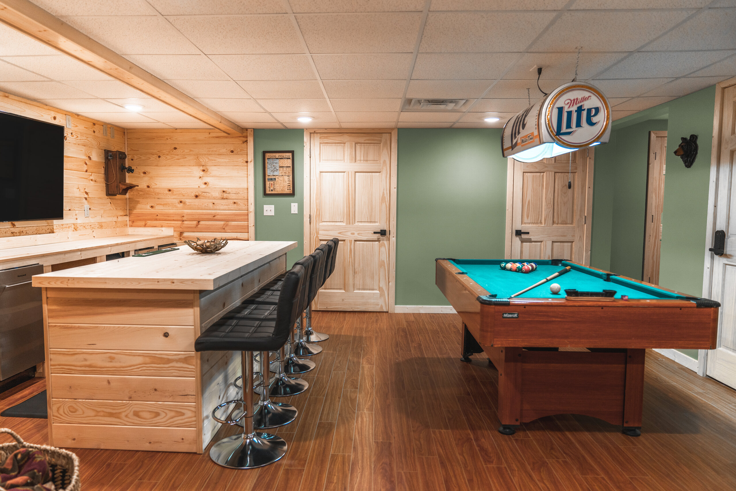 Basement & Bunk Room at Nick Lake Lodge