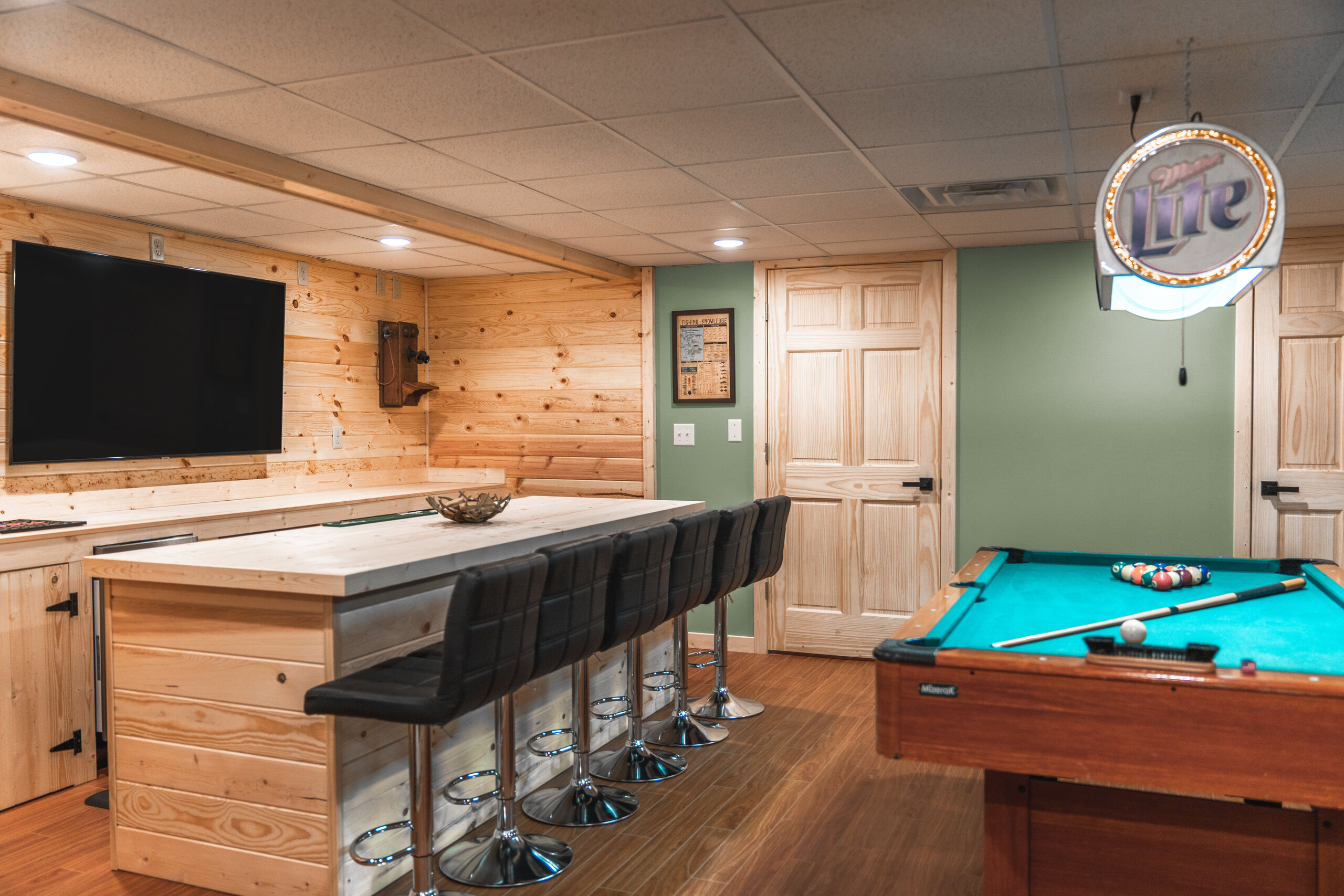 Basement & Bunk Room at Nick Lake Lodge