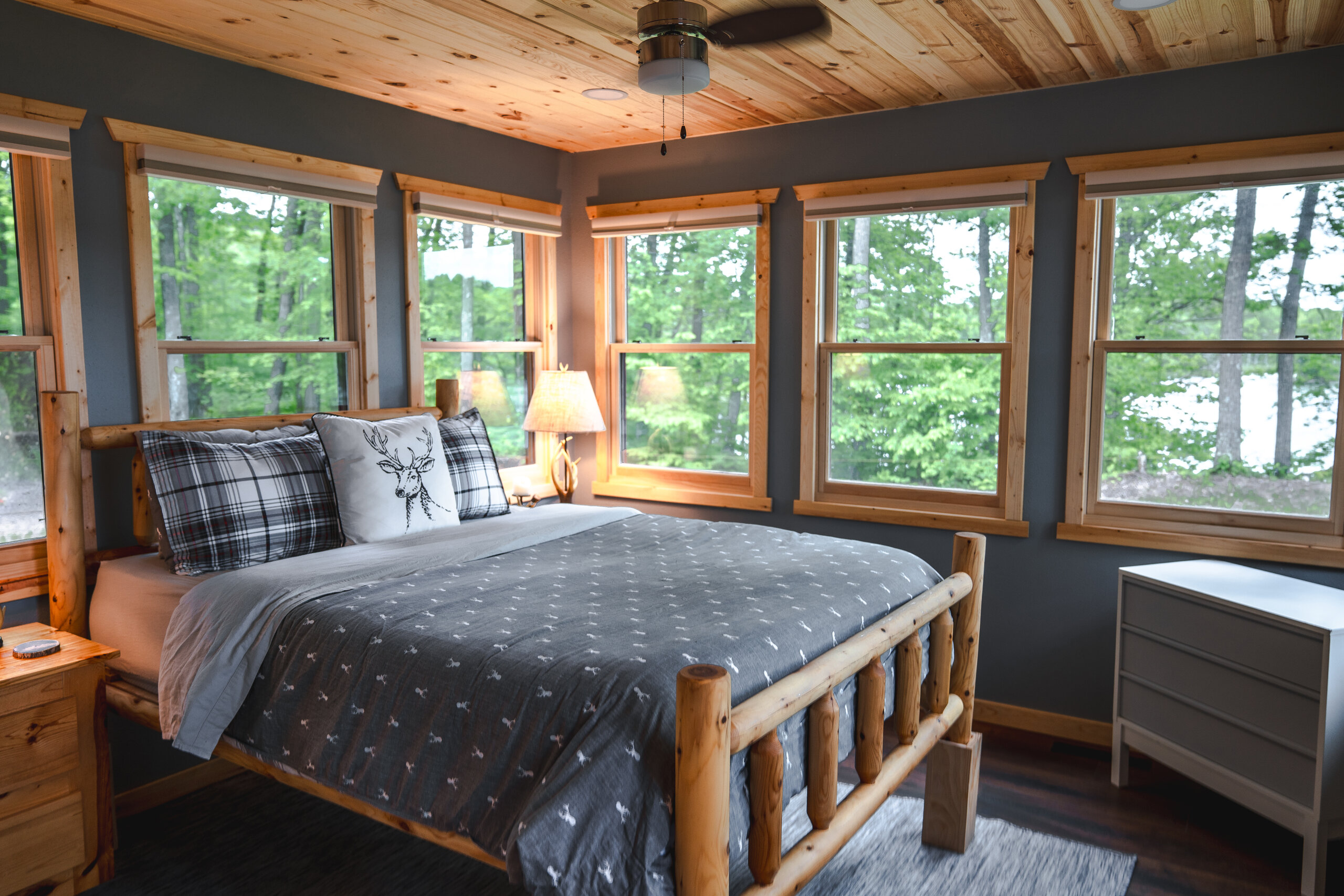 Guest Bedroom at Nick Lake Lodge