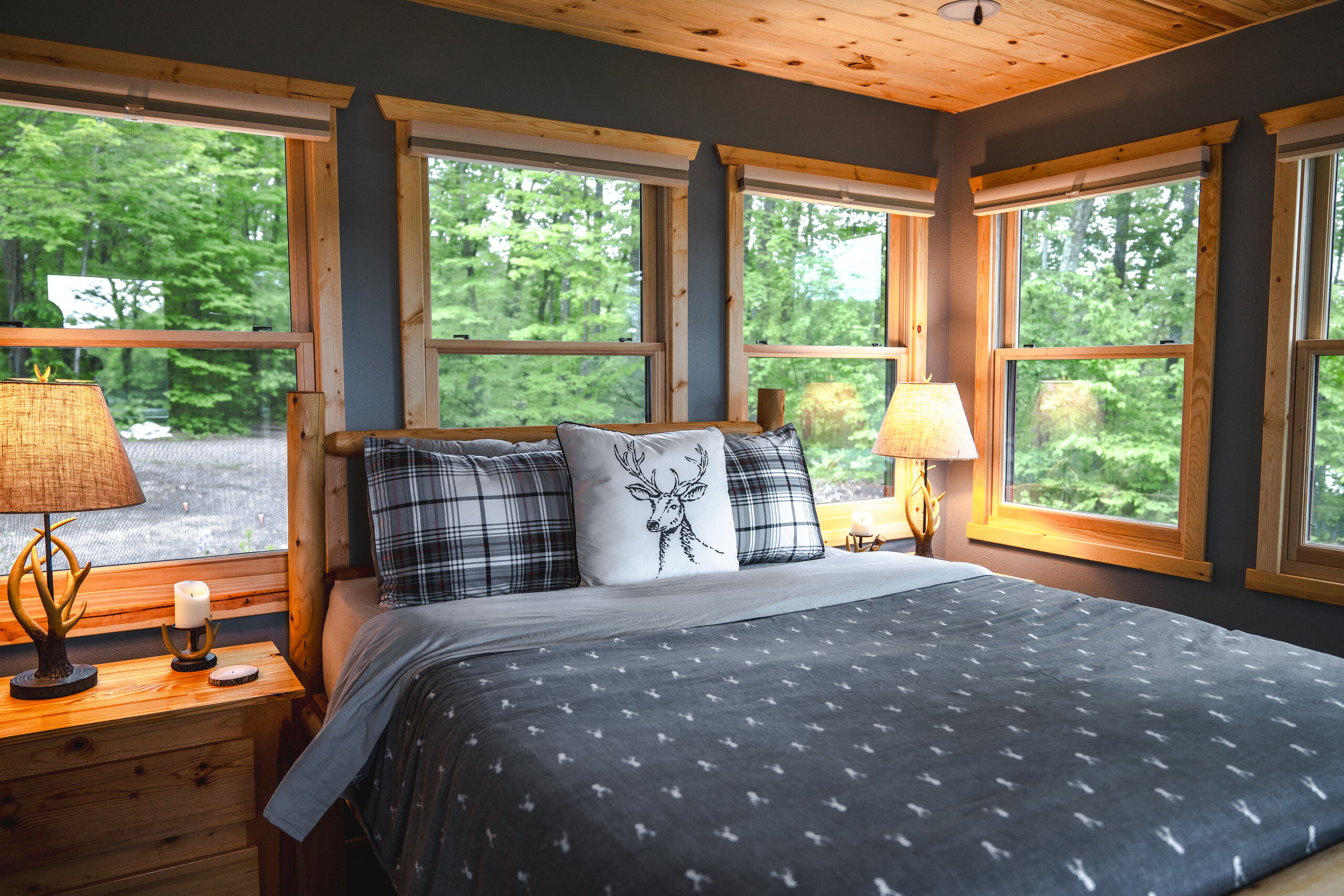 Guest Bedroom at Nick Lake Lodge