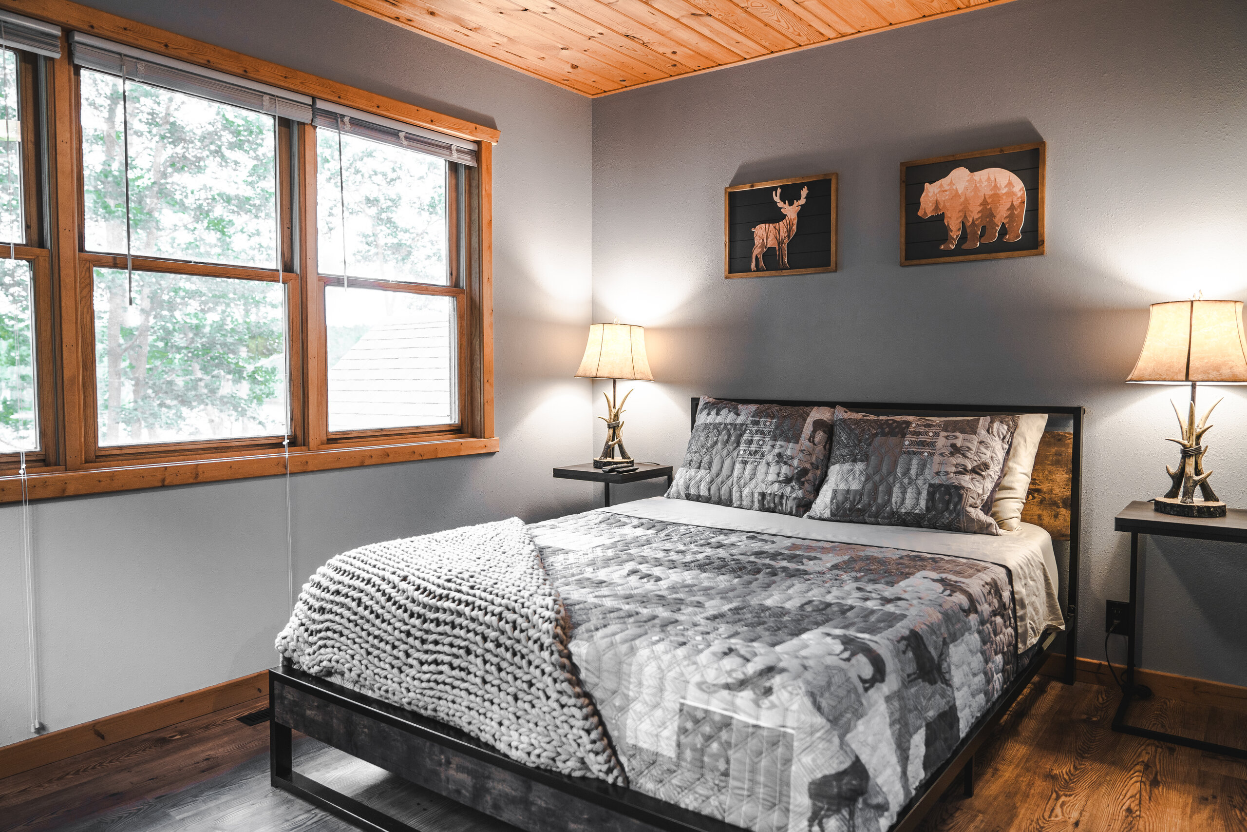 Loft Beds & Bath at Nick Lake Lodge