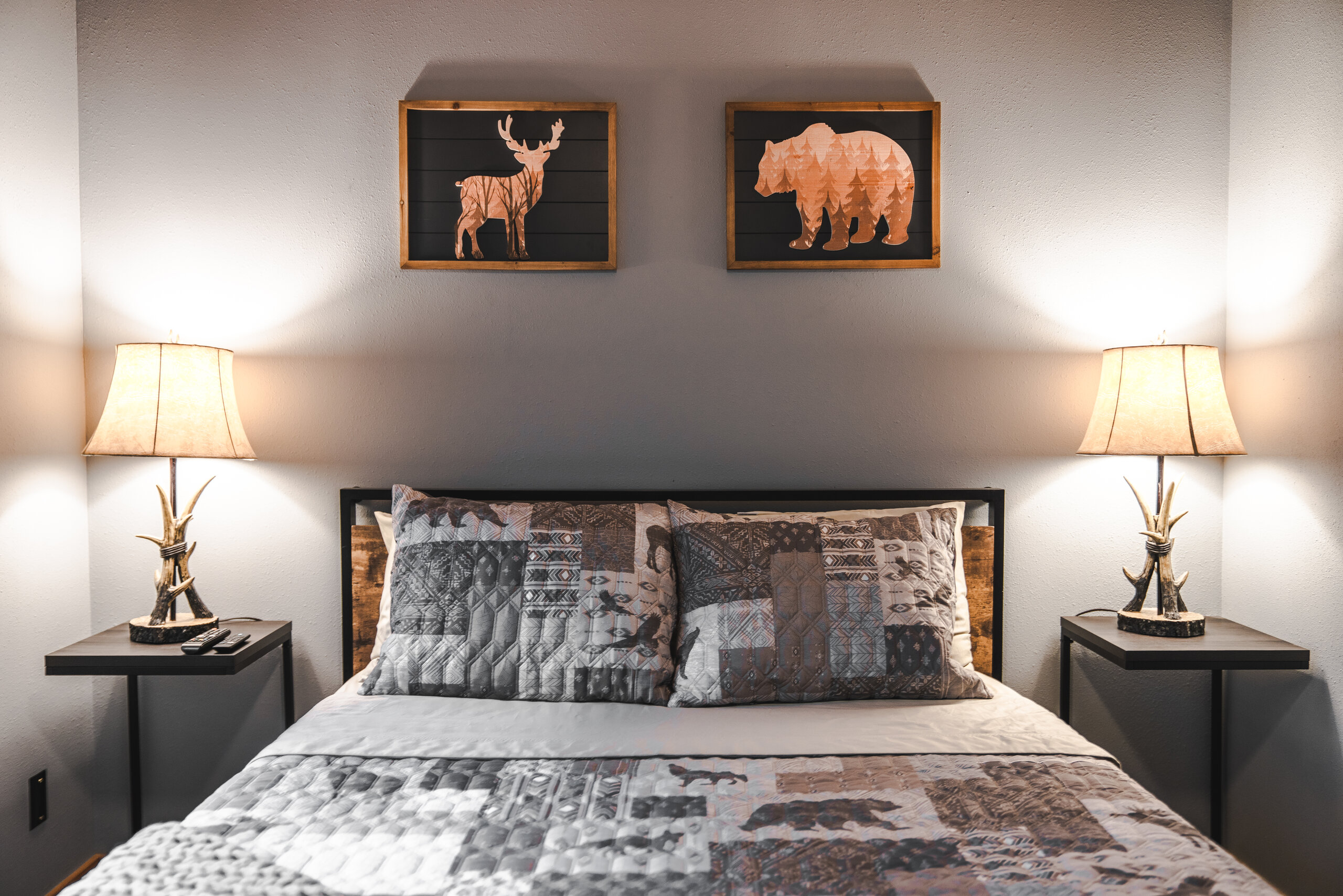 Loft Beds & Bath at Nick Lake Lodge