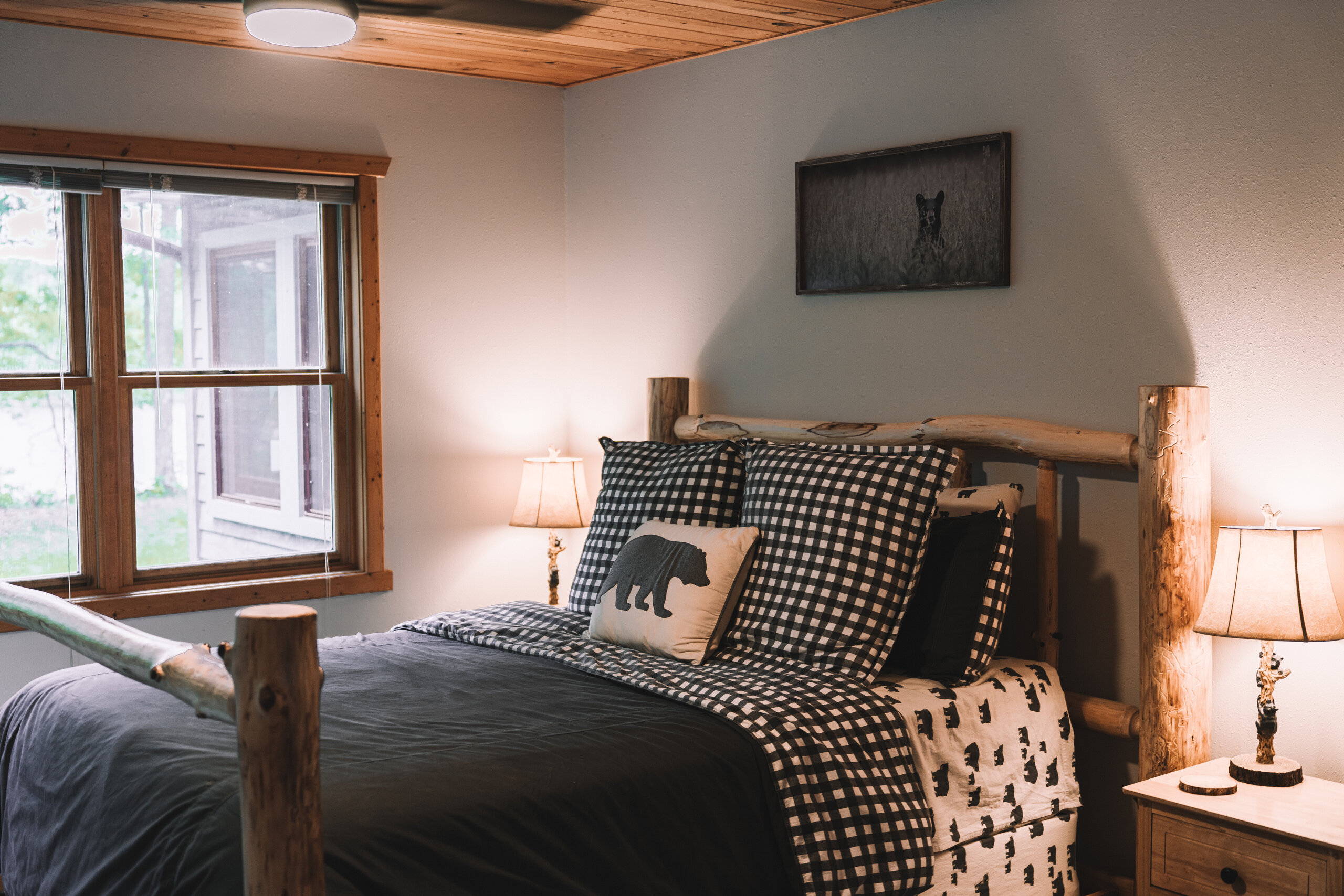 Master Bed & Bath at Nick Lake Lodge