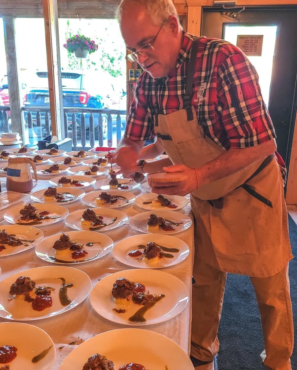 Private chef evening at Schliesmann Estates